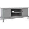 Halton 2 Door 1 Shelf Media Stand - MED5706 - White Wash Grey - Safavieh - 3 of 4