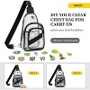 Hachikiko Stadium Approved Clear Crossbody Bag, Waterproof PVC Sling Chest Bag for Concerts, Events & Airport Security - 4 of 4