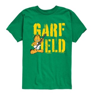 Boys' - Garfield - Grunge Short Sleeve Graphic T-Shirt - 1 of 4