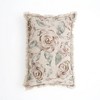 SEVOBAL Bed Pillows Bohemian Linen Printed Cushion with Decorative Fringes, Elegant Home Decor Accent for Bedroom, Multicolored, 16"*24"*2" - 2 of 4
