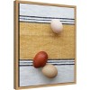 Amanti Art Eggs on Ochre Napkin by Tania Soderman Framed Canvas Wall Art - 3 of 4