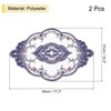 Unique Bargains Polyester Flexible Embroidery Vintage Pattern Washable Table Place Mats 2 Pcs - 2 of 4