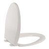 Durable Elongated Toilet Seat with Slow Soft Close - Easy to Install and Clean, Never Loosens - White, Fits Most Elongated Toilets Biscuit - 4 of 4