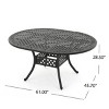 Coolbibila-Extendable Dining Table Round, Round To Round Extendable Dining Table With Weather-Resistant Features For Outdoor - image 3 of 4