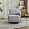 TOAOTBNBO 360° Swivel Accent Chair with Soft Cushion, Upholstered Armchair with Solid Wood Frame Chenille Fabric Sofa Chair for Living Room - 2 of 4