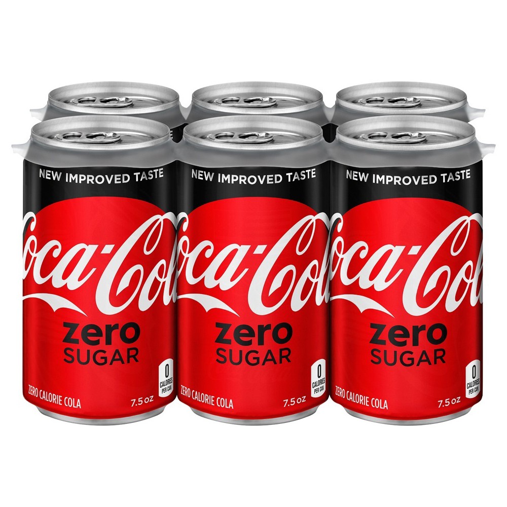 UPC 049000061048 product image for Coca-Cola Zero Sugar - 6pk/7.5 fl oz Mini-Cans | upcitemdb.com