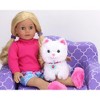 Sophia’s White Plush Kitty Cat and Accessories Set for 18" Dolls - image 2 of 4