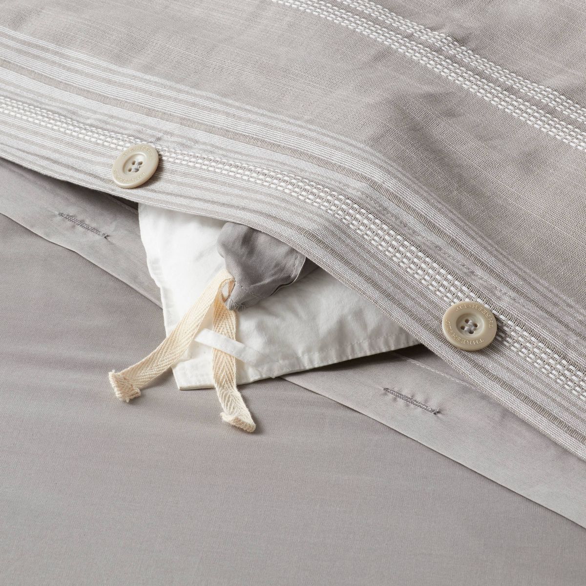 Cotton Woven Stripe Duvet Cover & Sham Set - Threshold™ - thumbnail 4