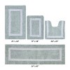 Hotel Bath Rug 100% Premium Cotton Tufted Weave Two Tone Reversible 4 Piece Bathroom Rug Set, Super Soft & Water Absorbent, Machine Washable Bathmat - 2 of 4