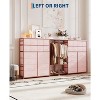 Coolmee 16 Drawers Dresser with Clothes Rack, Tall Fabric Dresser for Bedroom, Freestanding Fabric Storage Tower Drawers Closet Organizer - 4 of 4