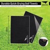 Birdie Golf: Magnetic Golf Towel, Black | Premium Microfiber Towel - 3 of 4
