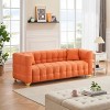 NicBex Modern 3-Seat Futon Sofa Couch with Pillows & Gold Feet,Waterproof Upholstered Lounge Settee Sofa for Living Room,Bedroom - 2 of 4