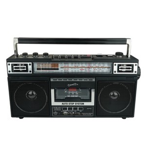 Super Sonic Retro 4 Band Radio Speaker & Cassette Player With
