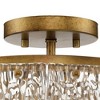 Progress Lighting, Chevall Collection, 2-Light Semi-Flush Mount, Gold Ombre, Artisanal Glass. - 2 of 3