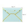 Unique Bargains Wedding Birthday Luxury Style V Flap Invitation Envelopes 7 x 5'' 20 Pcs - 2 of 4