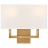 Access Lighting Mid Town 2 - Light Wall Light in  Antique Brushed Brass - 2 of 4