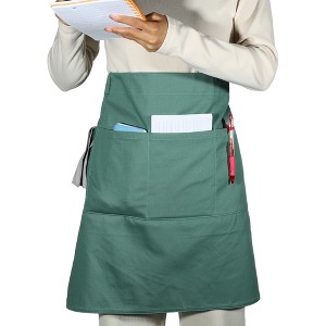 Unique Bargains Waist Apron Half Apron with Pockets 1 Pc - 1 of 4