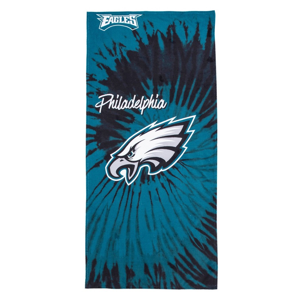 Photos - Towel NFL Philadelphia Eagles Pyschedelic Beach 
