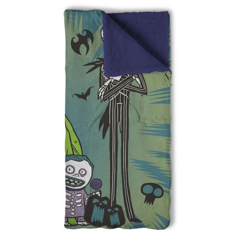 Disney Nightmare Before Christmas Sweet Dreams Silk Touch Throw Blanket Slumber Bag 27x56 Inches - image 1 of 4