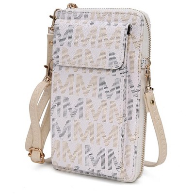 MKF Collection Cossetta Cell Phone Crossbody Wristlet Handbag Vegan Leather Versatile Multi-Use Phone Holder by Mia K