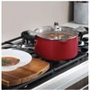 Gotham Steel 5 QT Multi Purpose Red Pasta Pot with Twist and Lock Handles - image 2 of 3