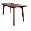 Nautical Dining Table – Inlay Wood Stripes – 30H Coastal Cedar Furniture By Old Modern Handicrafts - 2 of 4