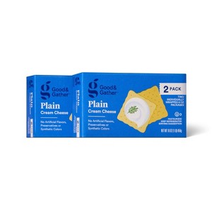 Plain Cream Cheese Bar - 8oz/2ct - Good & Gather™ - 1 of 3