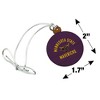 Mankato Mavericks Mini Small Tiny Wood Christmas Tree Holiday Ornament - 4 of 4