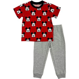 Disney Mickey Mouse Toddler/Little Boys' 2-Piece Tee and Jogger Sets - 1 of 3