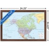 Trends International North America Map 2024 Framed Wall Poster Prints - 3 of 4