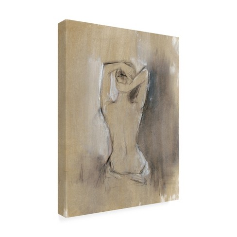 Trademark Fine Art -Ethan Harper 'Contemporary Draped Figure I' Canvas Art - image 1 of 4