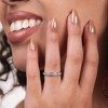 GILDED 1, 1/2, 1/4, 1/10 Carat Lab Grown Diamond in 925 Sterling Silver | Anniversary Wedding Band | Promise Rings | Eternity Stackable Rings | Size 7 - 4 of 4