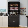 NicBex 71.65 Inch Tall Kitchen Pantry Storage Cabinet with 4 Doors,2 Adjustable Shelves and Drawer for Dining Room,Bathroom,Kitchen - 2 of 4
