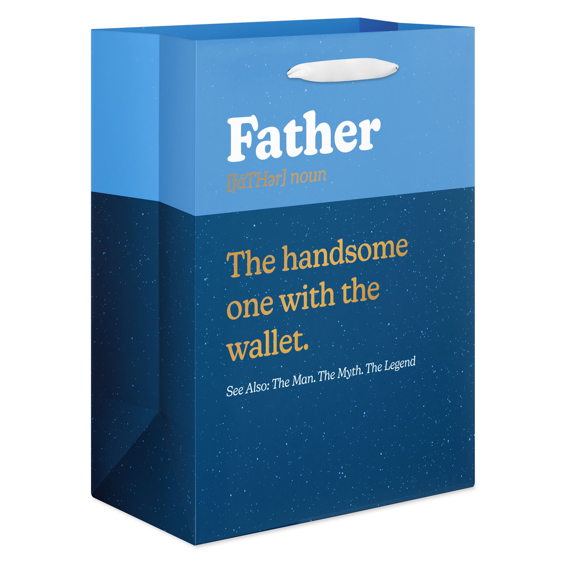 Large Father's Day Gift Bag, Funny Message 1 Bag 13" x10"