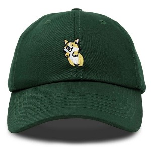 Dalix Leaping Corgi Embroidered Cap Cotton Baseball Hat Nautical Womens - 1 of 4