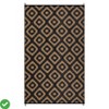 9x18 Plastic Straw Rug Outdoor Rugs for Patio Waterproof Reversible Mat Modern Bordered Camping Rug - 2 of 4