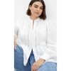 Women's Plus Size Whimsical Shirt - cream | CITY CHIC - 3 of 4