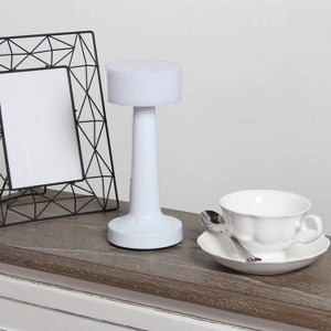 Simple Designs 8.5" Mushroom Magic Dimming and Rechargeable Cordless 4-Way Touch Sensor Saucer Desk Lamp - 1 of 4