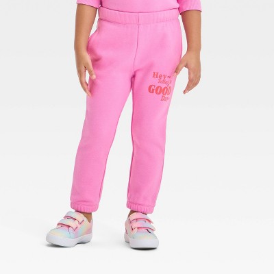 Toddler Girls' Fleece Jogger Pants - Cat & Jack™ Pink