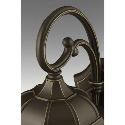 Verdae Black and Bronze 30.5" Outdoor Wall Lantern Sconce