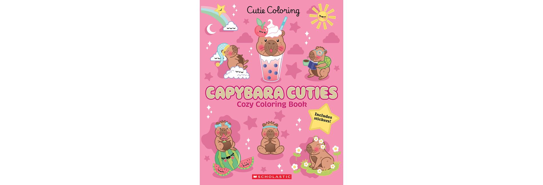 Capybara Cuties Cozy Coloring Book (Paperback)