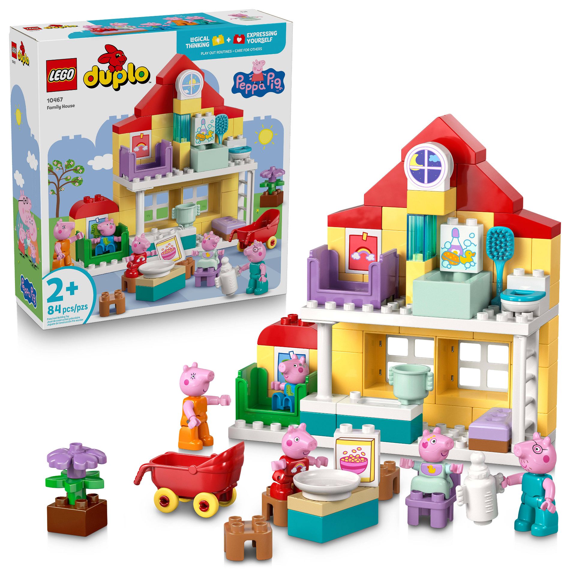 LEGO DUPLO Peppa Pig Family House Building Toy 10467