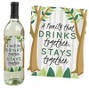 Big Dot of Happiness Family Tree Reunion - Family Gathering Party Decorations for Women and Men - Wine Bottle Label Stickers - Set of 4 - 3 of 4