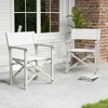 Tangkula 2PCS Folding Director Chair w/ Acacia Wood Frame & Machine Washable Oxford Fabric - 2 of 4