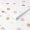 Dotty Polka Pink and Gold Wallpaper - 3 of 4