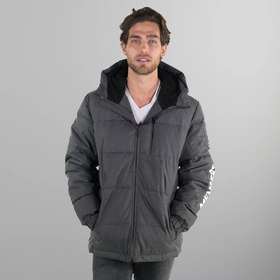 Members Only Mens Twill Block Puffer Jacket