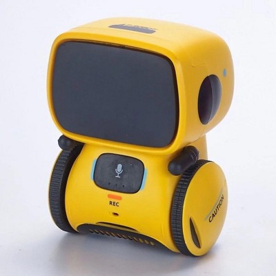 WOPET Smart Talking Robot Toy for Kids Ages 3+ - Voice Control & Touch Sensor Interactive Learning Toy, Yellow (Gift for Boys & Girls)