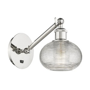Ithaca - 1 Light Arm Adjusts Up and Down Wall Sconce In Industrial Style-7 Inches Tall and 6 Inches Wide - 1 of 1