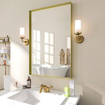 Organnice Aluminum Frame Bathroom Vanity Mirror