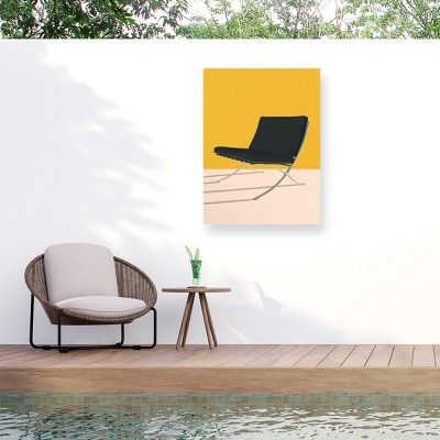 Trademark Fine Art - Rosi Feist  Barcelona Chair By Mies Van Der Rohe Matted Framed Art